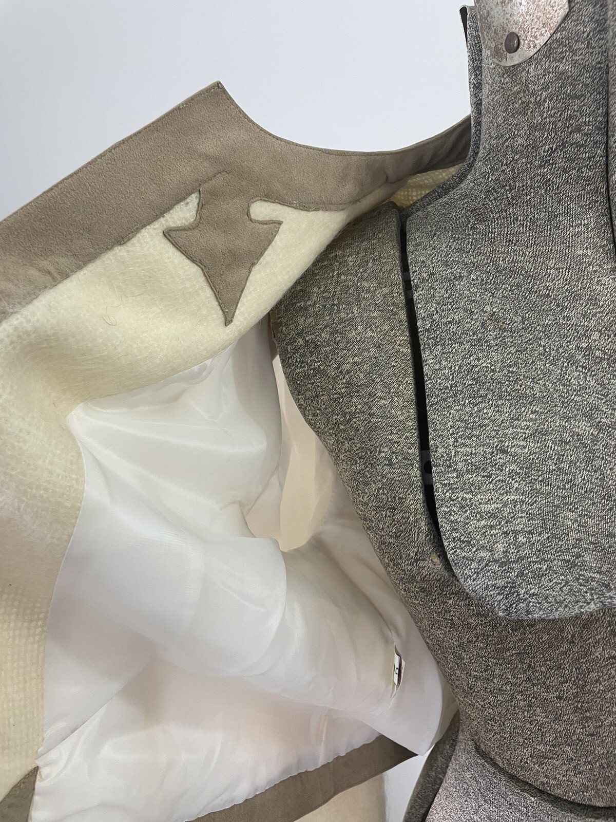 Vintage Gino Rossi Vintage 70s Mohair Jacket Blazer 14 Large White Lined