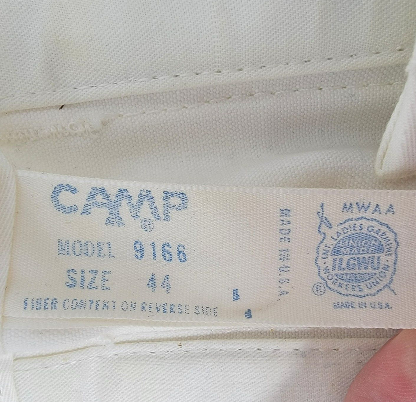 Vintage CAMP Corset Girdle Support #9166 SZ 44 Cotton Truss Laces 1940-50’s USA