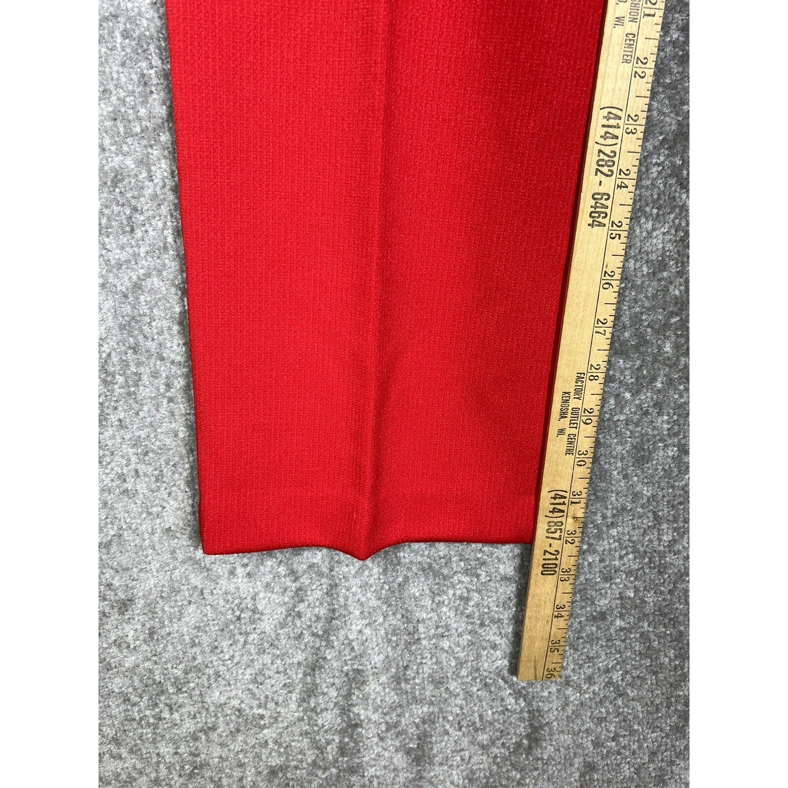 Vintage Wendy Winter Polyester Corded Double Knit Pull On Pants Womens Sz 10 Red