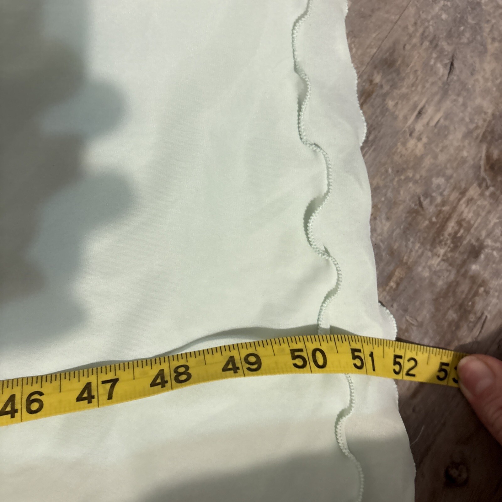 VTG 60’s Pale Green Lingerie Nightgown Long Lace Detail Size Small