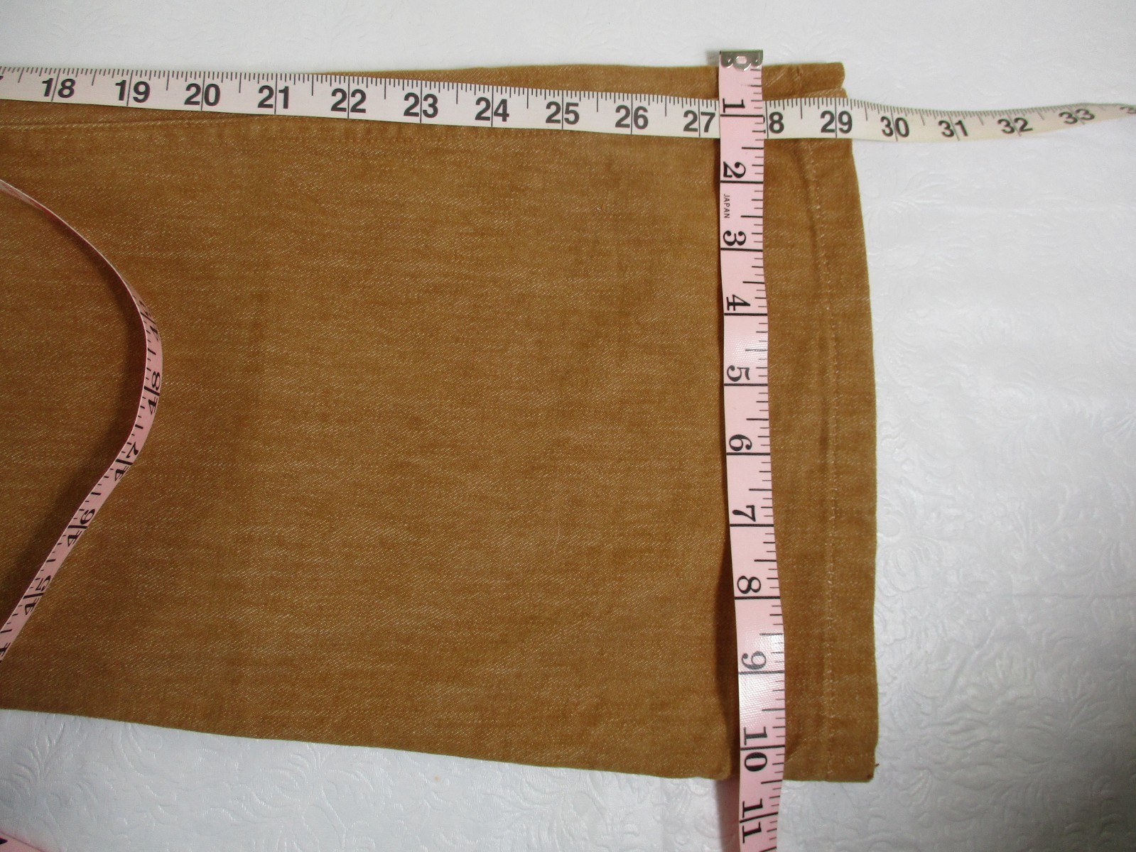 VTG 70’s Plush Bottoms Bell Bottom Snap Fly Jeans Boho Hippy 27 X 29 Brown Twill