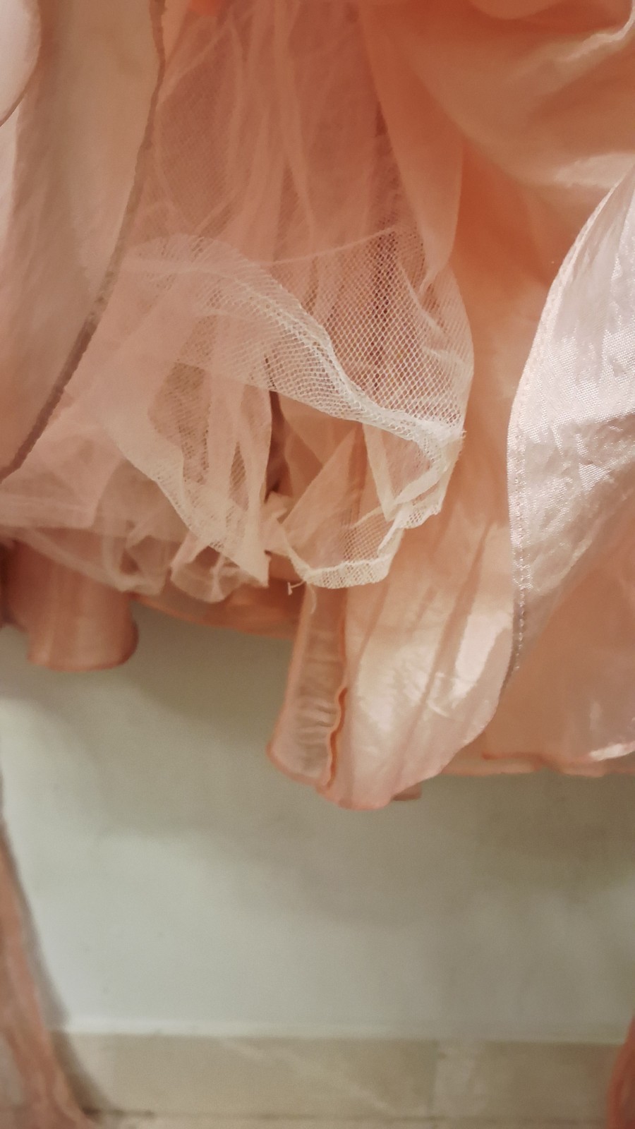 Vintage Roberta Prom Party Formal Dress Ball Gown PinkCoral 13/14 Fairy Princess