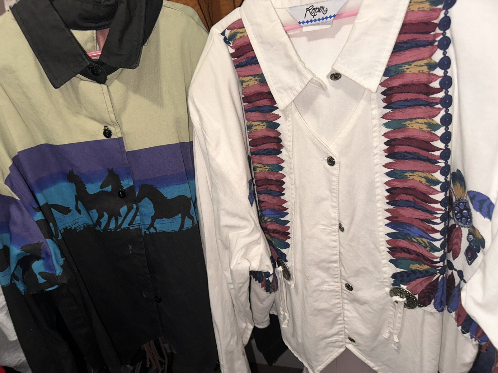 Vintage Women’s Long Sleeve Western Wear Roper Mezcal Rodeo Bull Riding