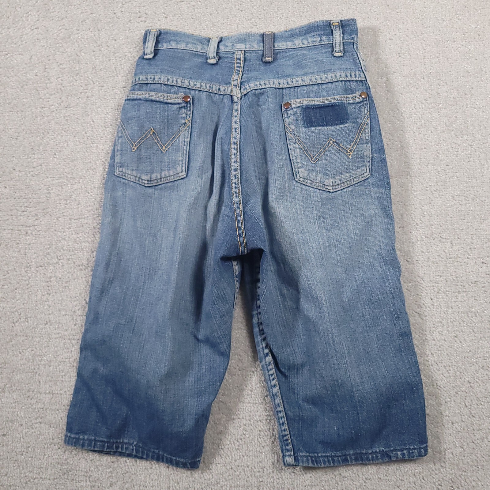Vtg Wrangler Sanforized Blue Bell 50s 60s Jean Shorts Women’s Misses 12 USA FLAW