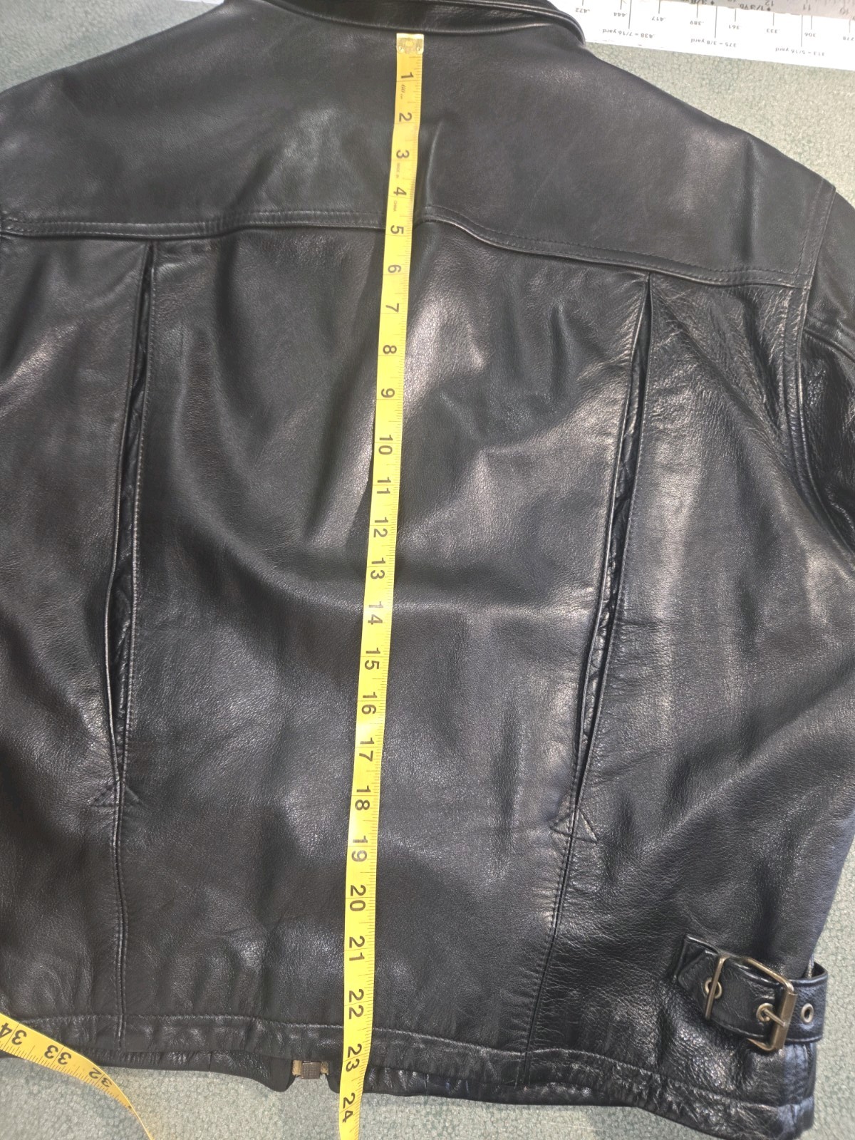 Vera Pelle Italy Leather Car Jacket Size Eur 54