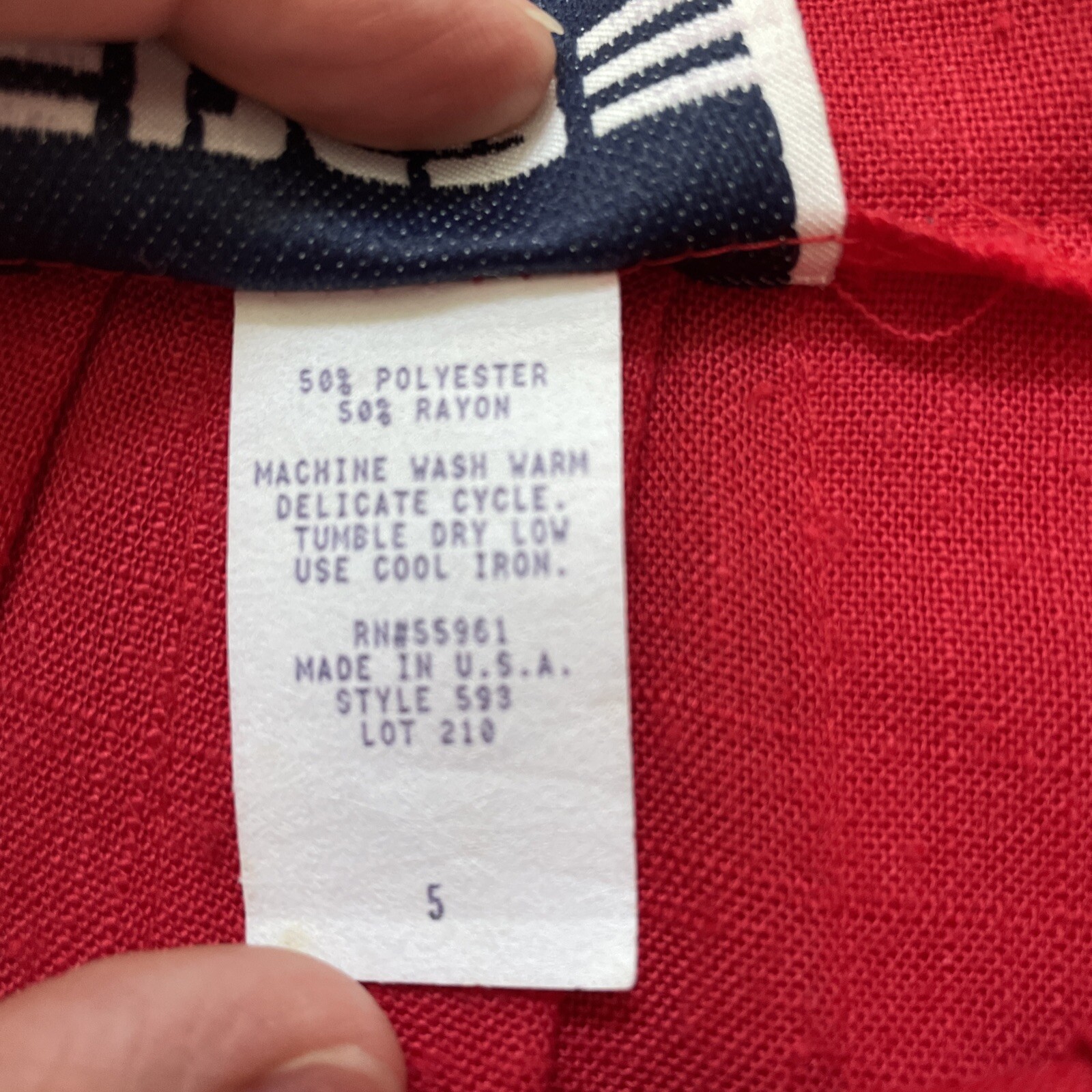 VTG Deb Womens Casual Pleated Button Zip Red A Line Skirt XS Tennis Cheer Style