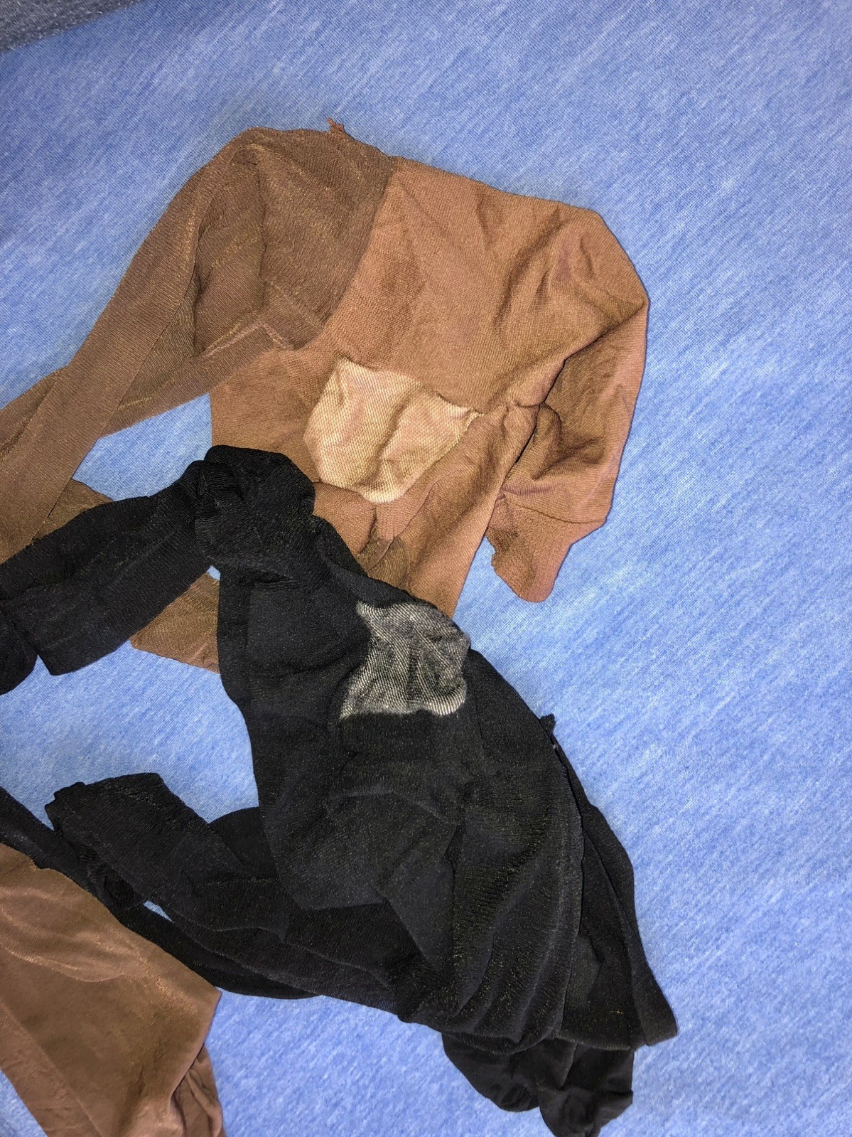 Vintage Lot Of 2 Pairs Of Nylons Stockings Pantyhose Good Condition Size B