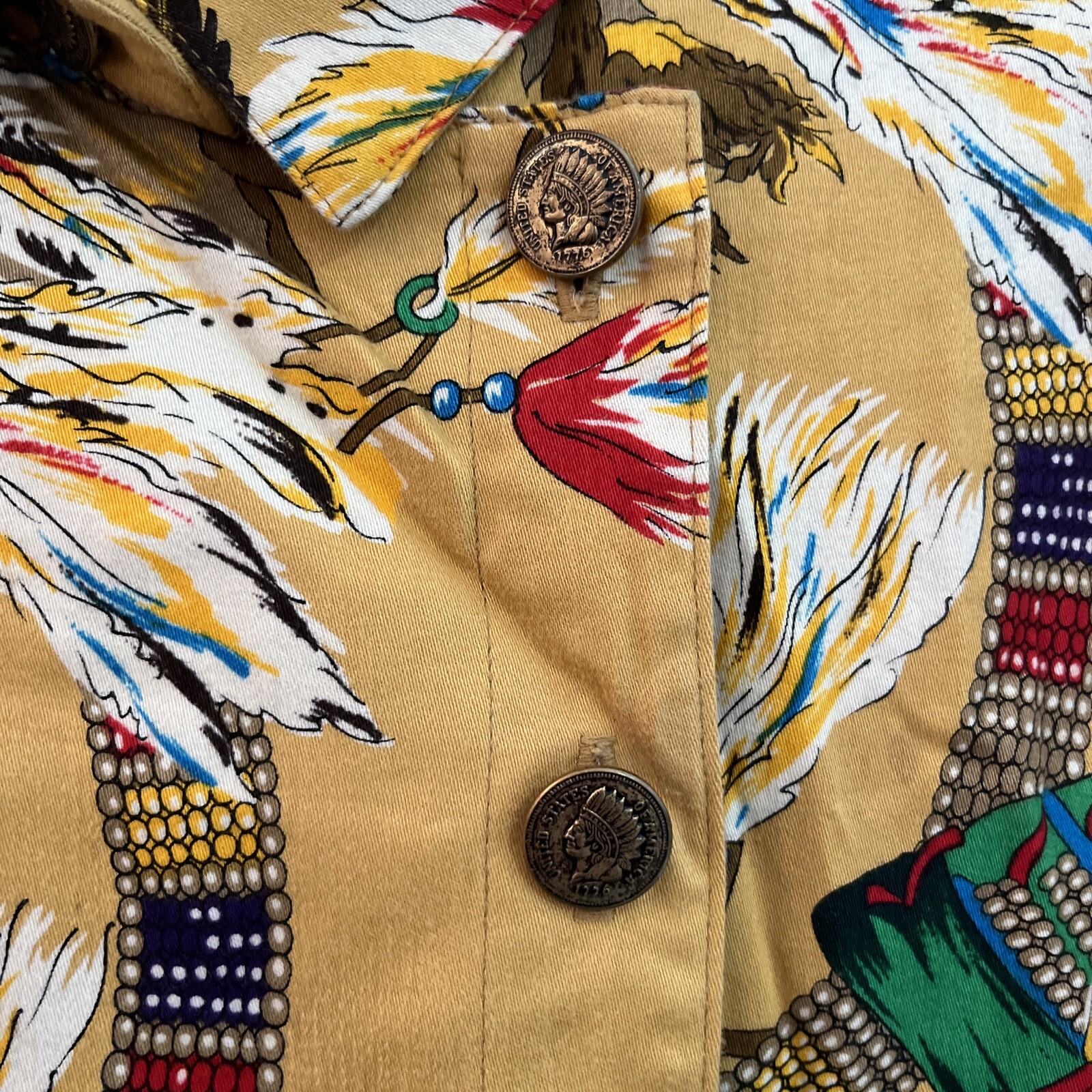 Vintage Alexander Campbell Shirt Women’s Medium Western Cowgirl Graphic Cotton