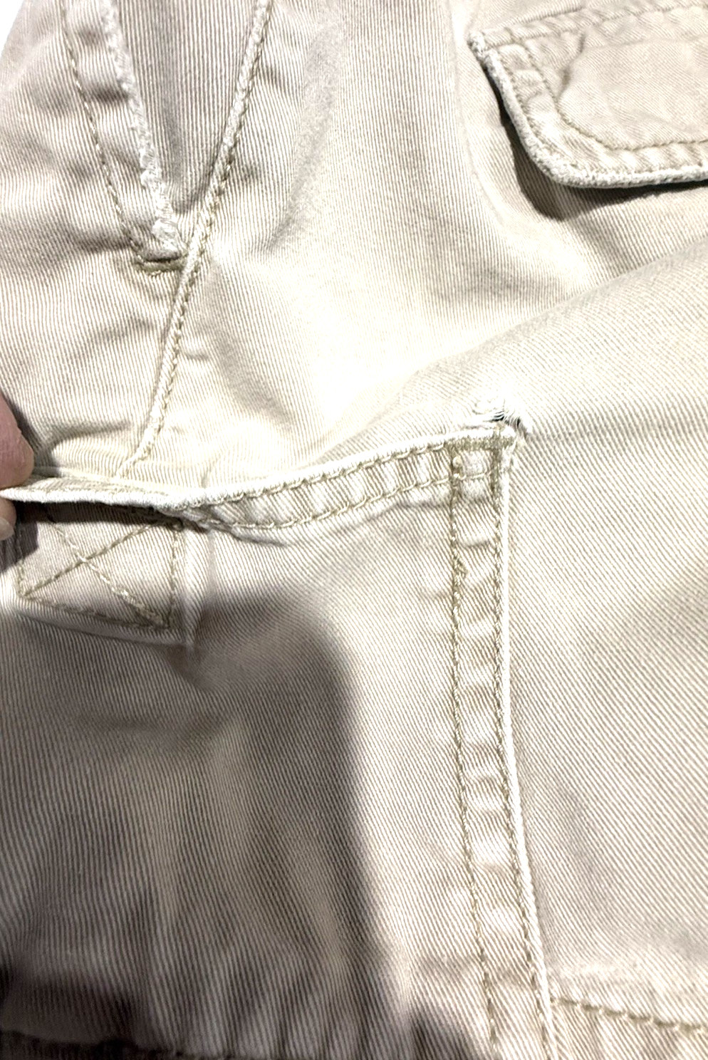 Abercrombie And Fitch Mini Shorts Khaki Cargo Woman 6 Grunge Y2K Preppy Vintage