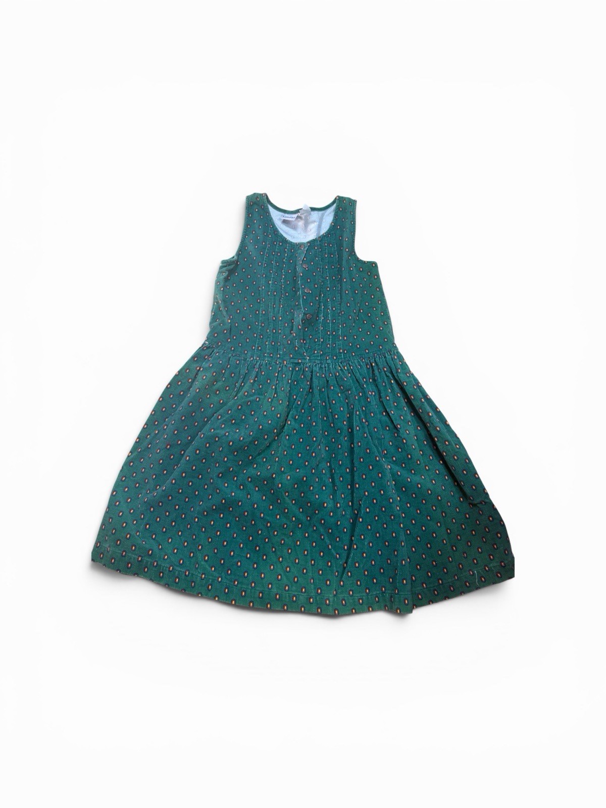 Vintage Dress Large Corduroy Cottage Pinafore Jumper