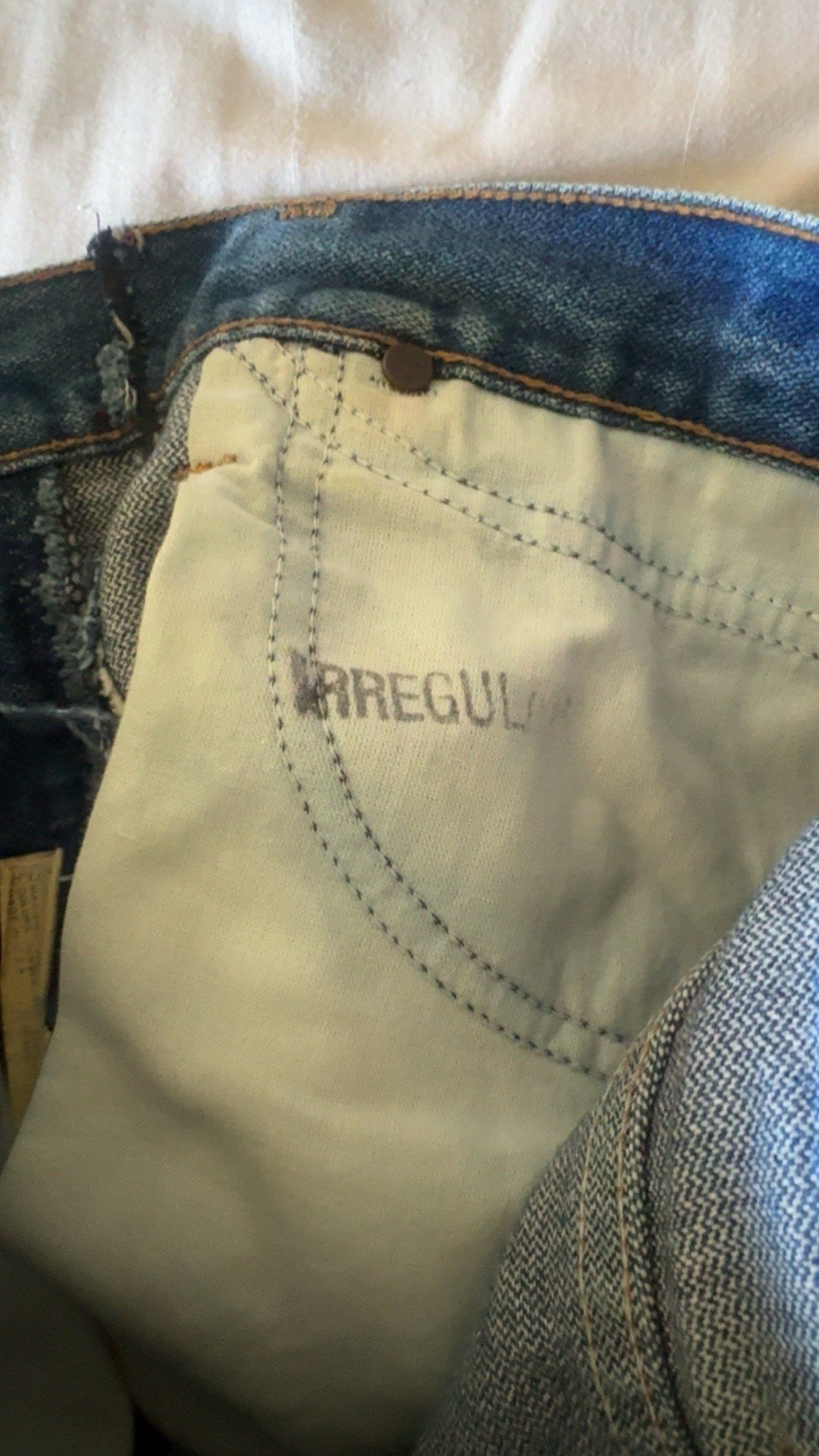 1970’s High Waist Boot-cut Irregular Jeans