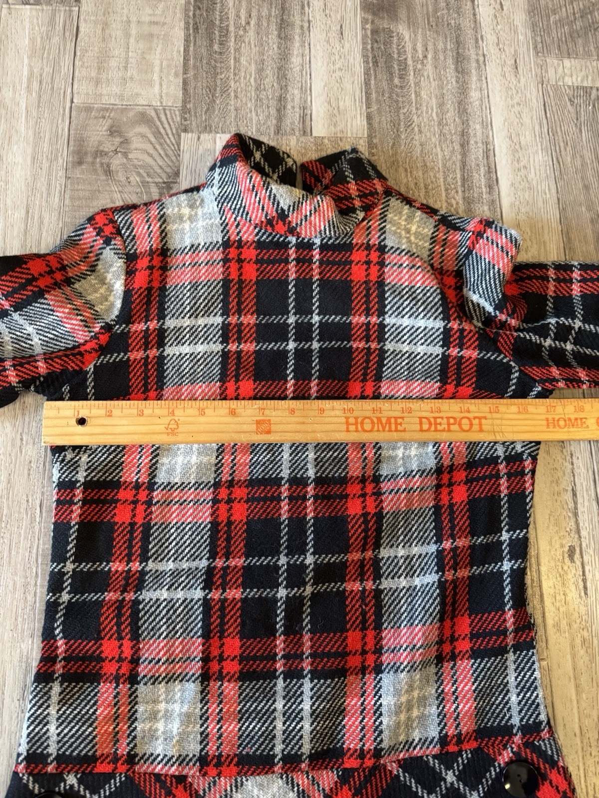 Vintage E.V. Fashions Black/Red/Gray Steampunk Waisted Collar Dress Falcon Zip