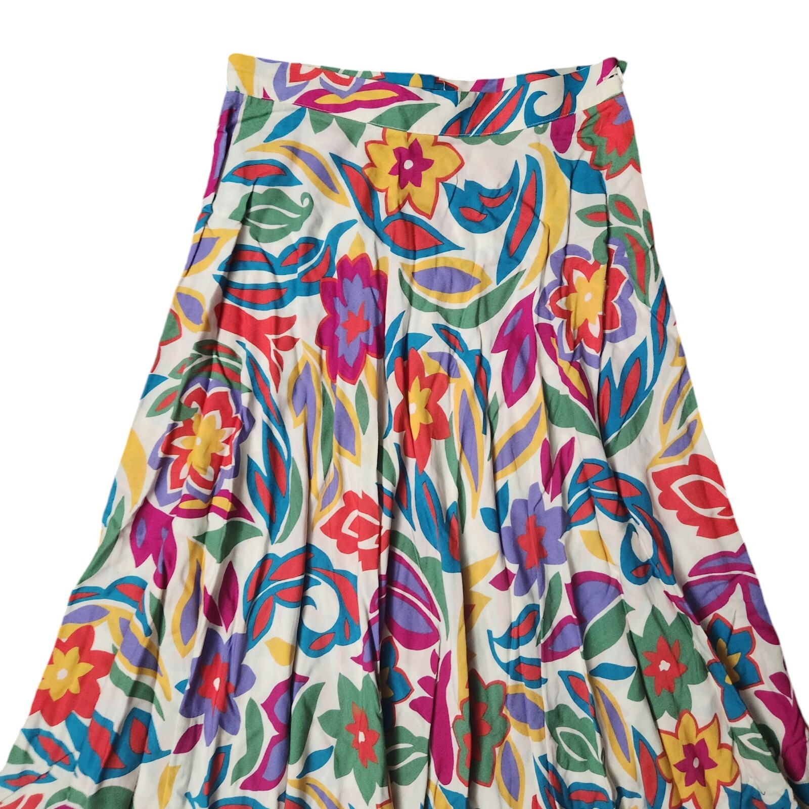 Vintage Counterparts Colorful Floral Flowy Skirt Size 12