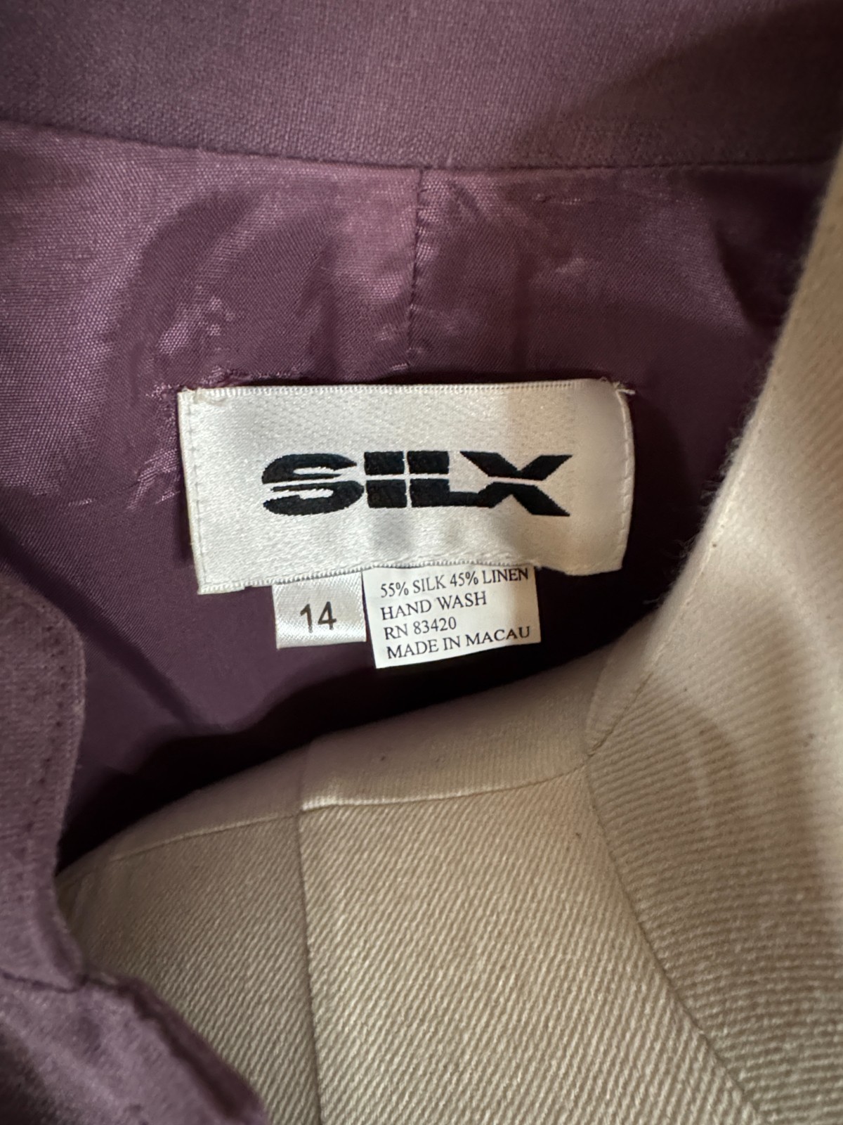 New With Original Tags! Vintage 1990s SILX by August Silk Purple Maxi Dress