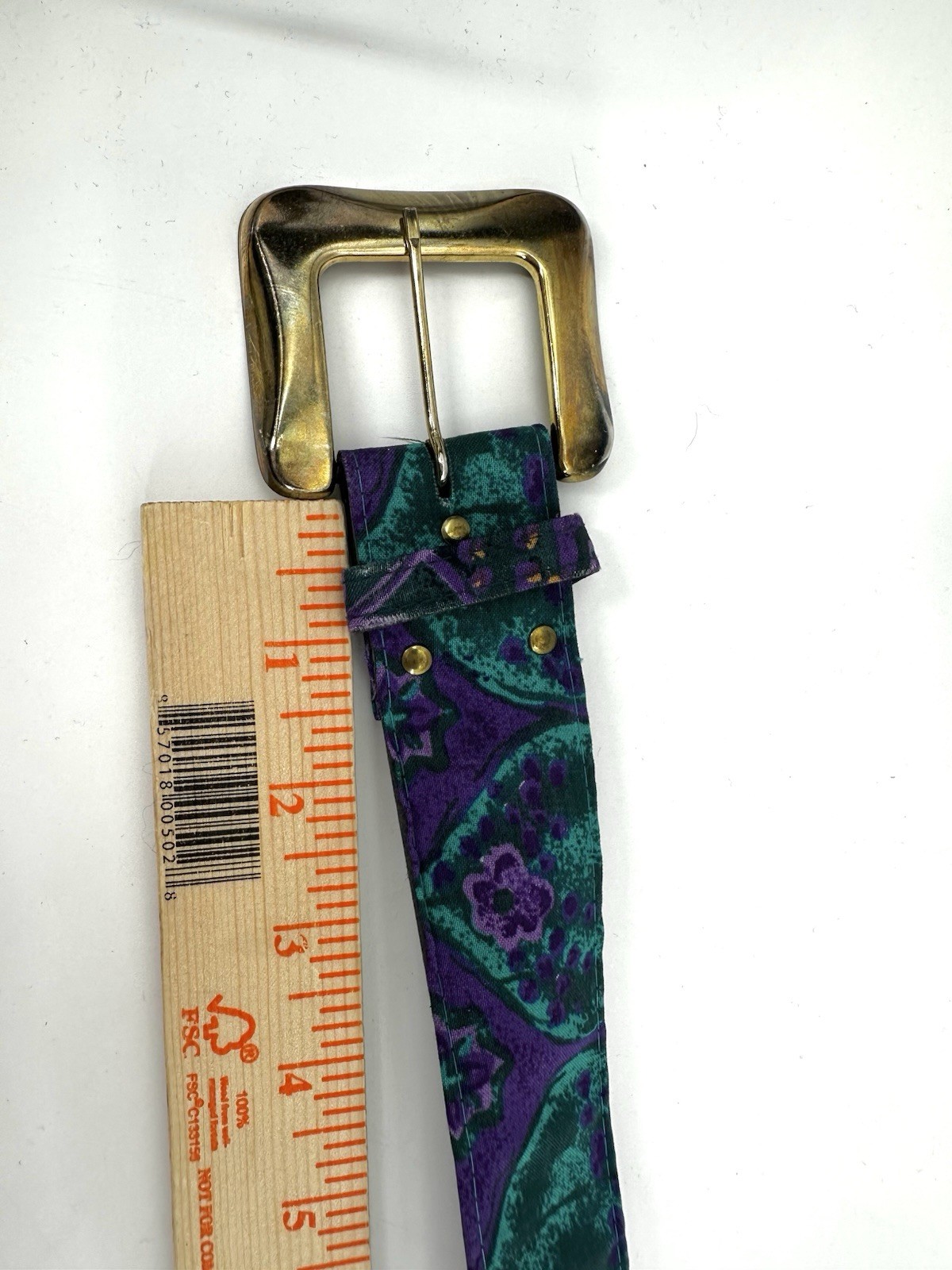 VTG 80’s Serbin of Florida Teal Purple Floral Hostess Artwear Boho Dress HH42