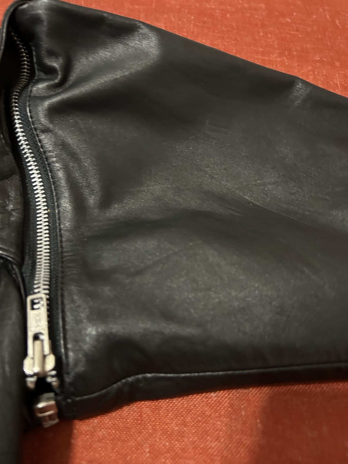 Vintage 80s Black Leather Jacket Small Detachable Sleeves Studs Punk Grunge Moto