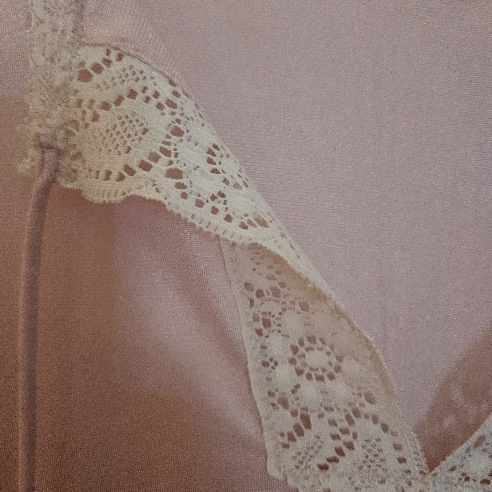 Vtg Lingerie MAIDENFORM DREAMWEAR Dusty Rose Pink Sm Med NIGHT GOWN Dress USA