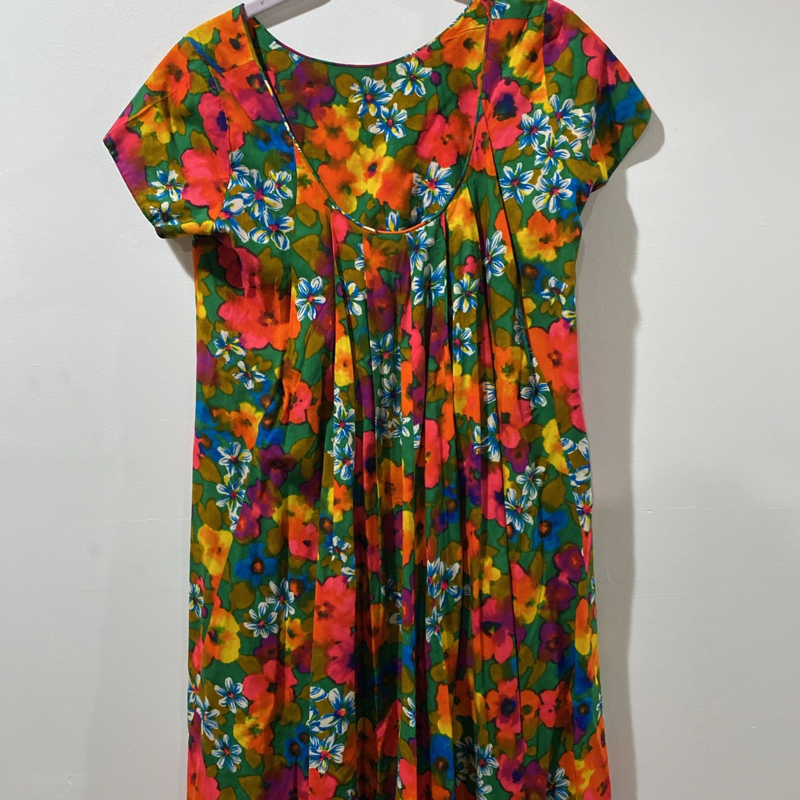 Sun Fashions of Hawaii Maxi Dress Vintage 60s/70s Women M-L