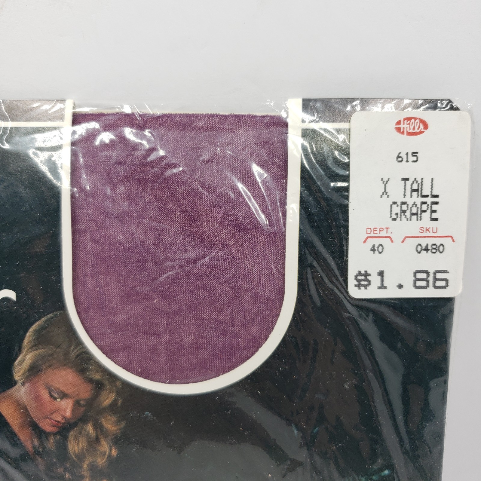 Vintage Matisse Sheer Support Ultra Sheer Pantyhose Lot 2 X Tall Grape Coffee