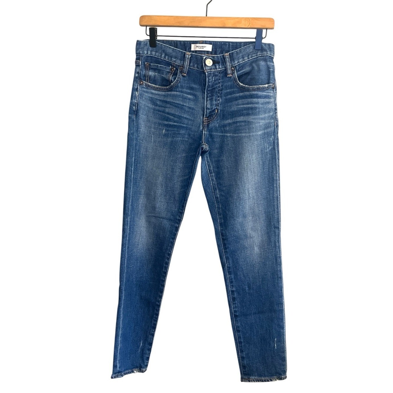 Moussy Vintage Japan Skinny Jeans 27 Medium Wash Japanese Denim Premium
