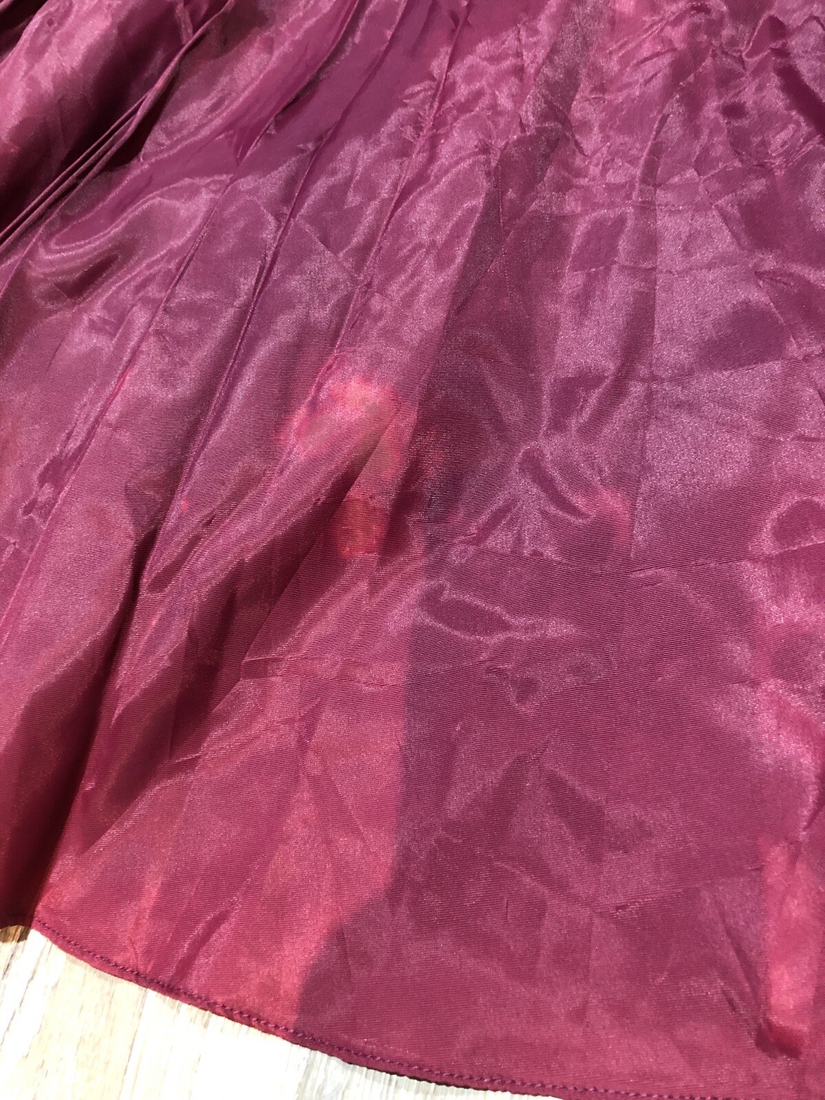 VTG 80’s-90’s Garden /Tea Party Burgundy Rockabilly Bridesmaids Dress ~AS IS!!!