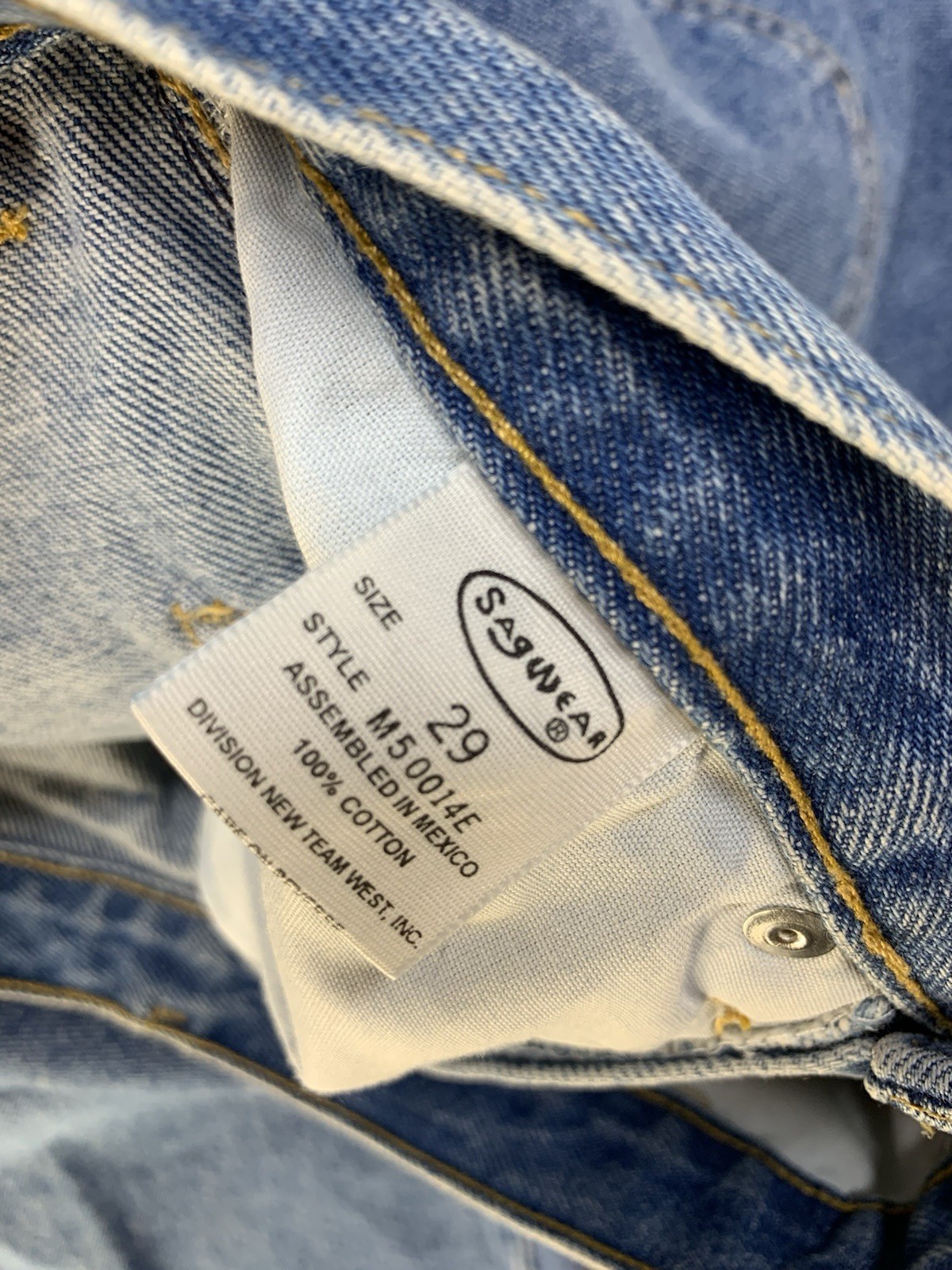 SAGWEAR By James Head Women’s Vintage Wide Leg Raw Hem Jeans Size 29 Jnco style