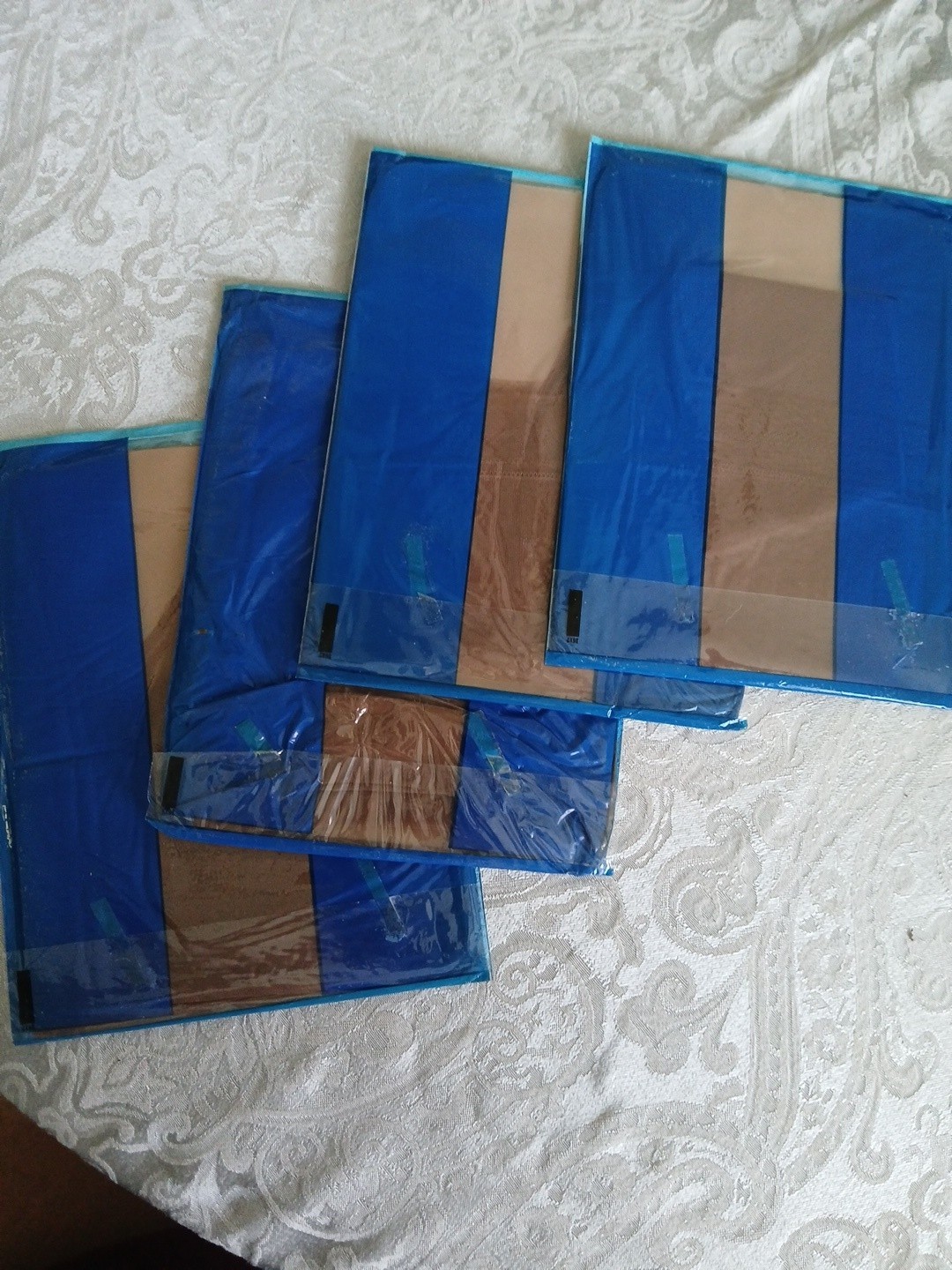 Lot Of 4 Vintage Cannon 1960s Seamless Mesh Stockings Nylon Size 10 Unopened
