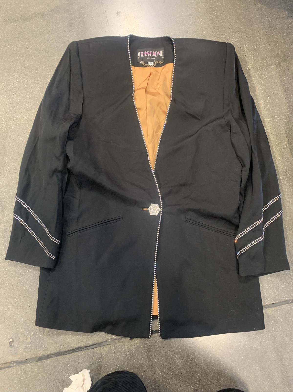 Vintage 1980’s Criscione New York Rhinestone Blazer size medium