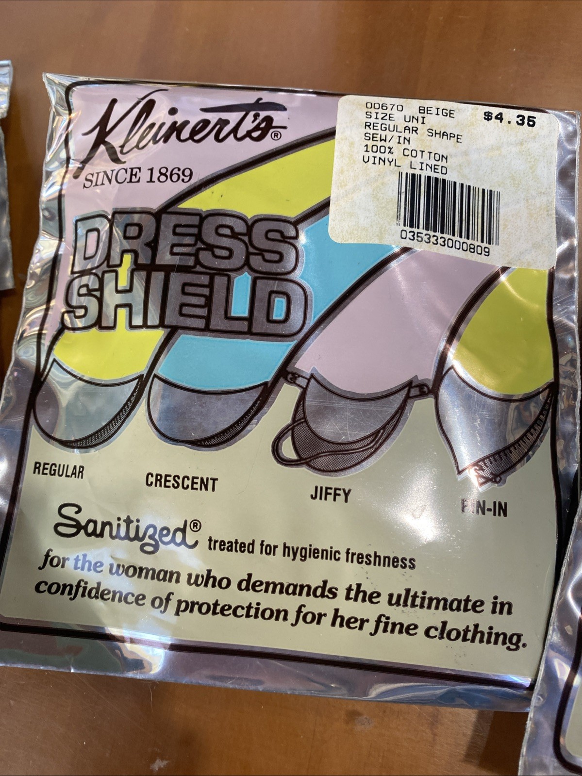 Kleinerts Garment Shield Vintage 60s Lingerie Sissy 2 Nude 1 Black New Old Stock
