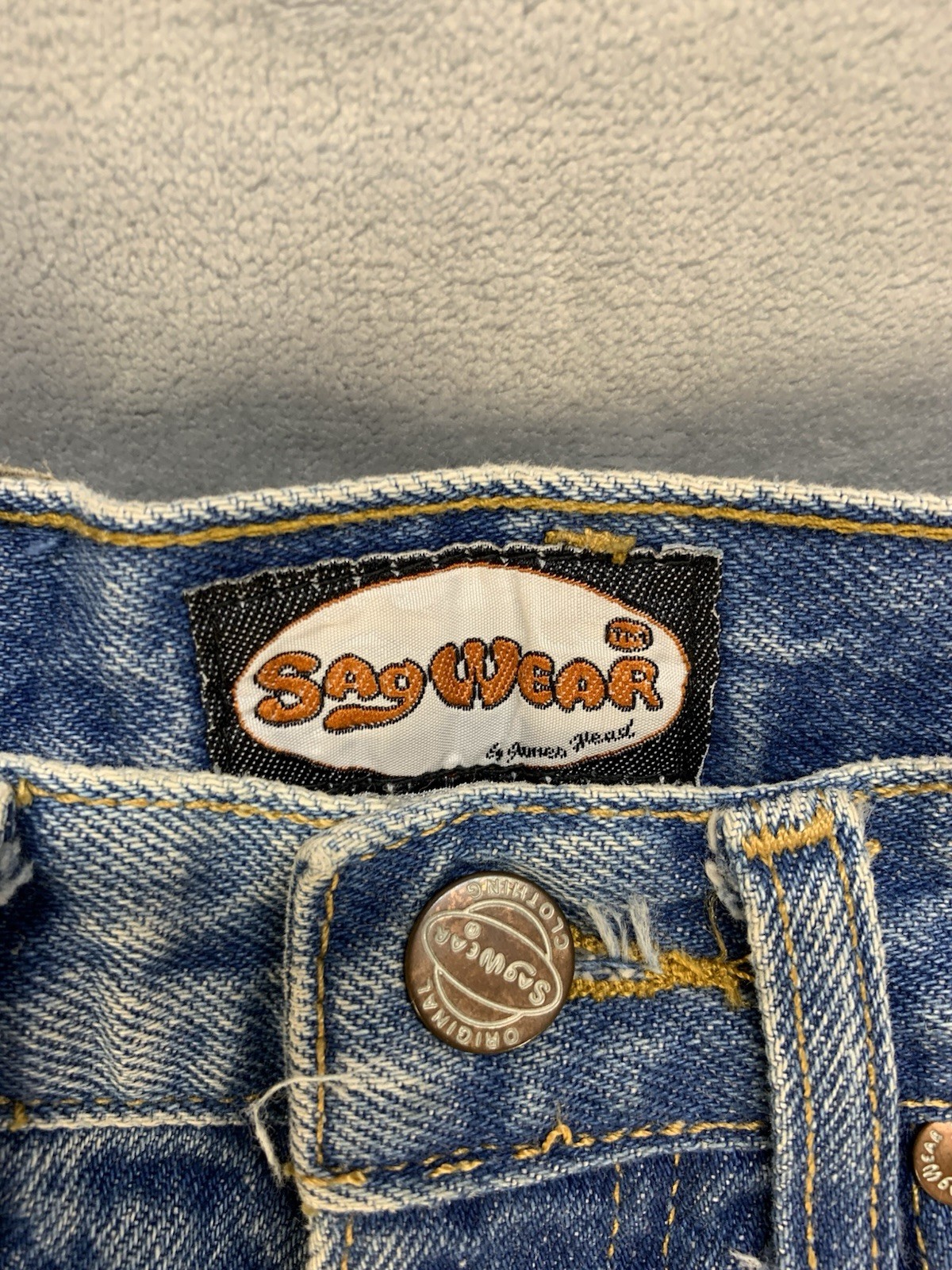 SAGWEAR By James Head Women’s Vintage Wide Leg Raw Hem Jeans Size 29 Jnco style