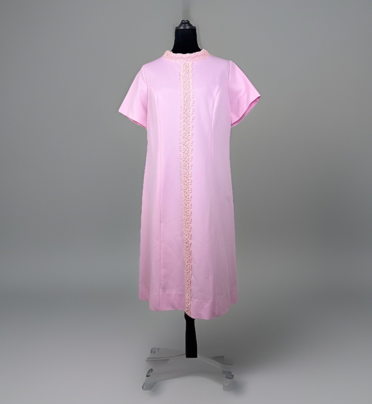 Vintage 1960s Alfred Werber Pink Coat Dress Set No Size Tag