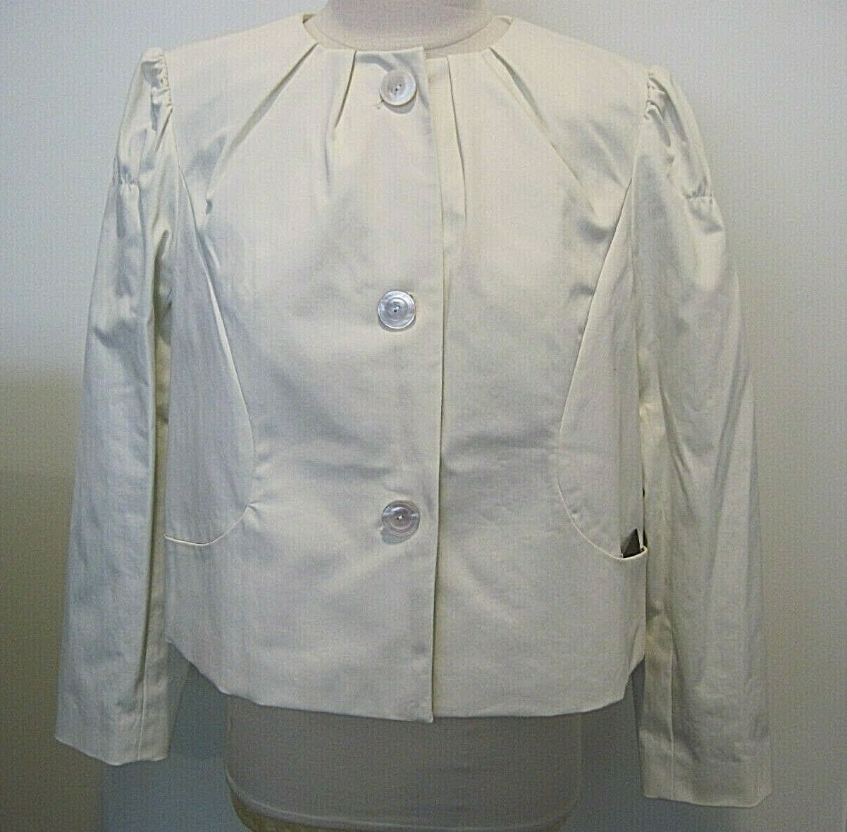 PORTS 1961 Vintage Light Cream Jacket Pants Suit Two Piece Set Size 10 and 8 NEW