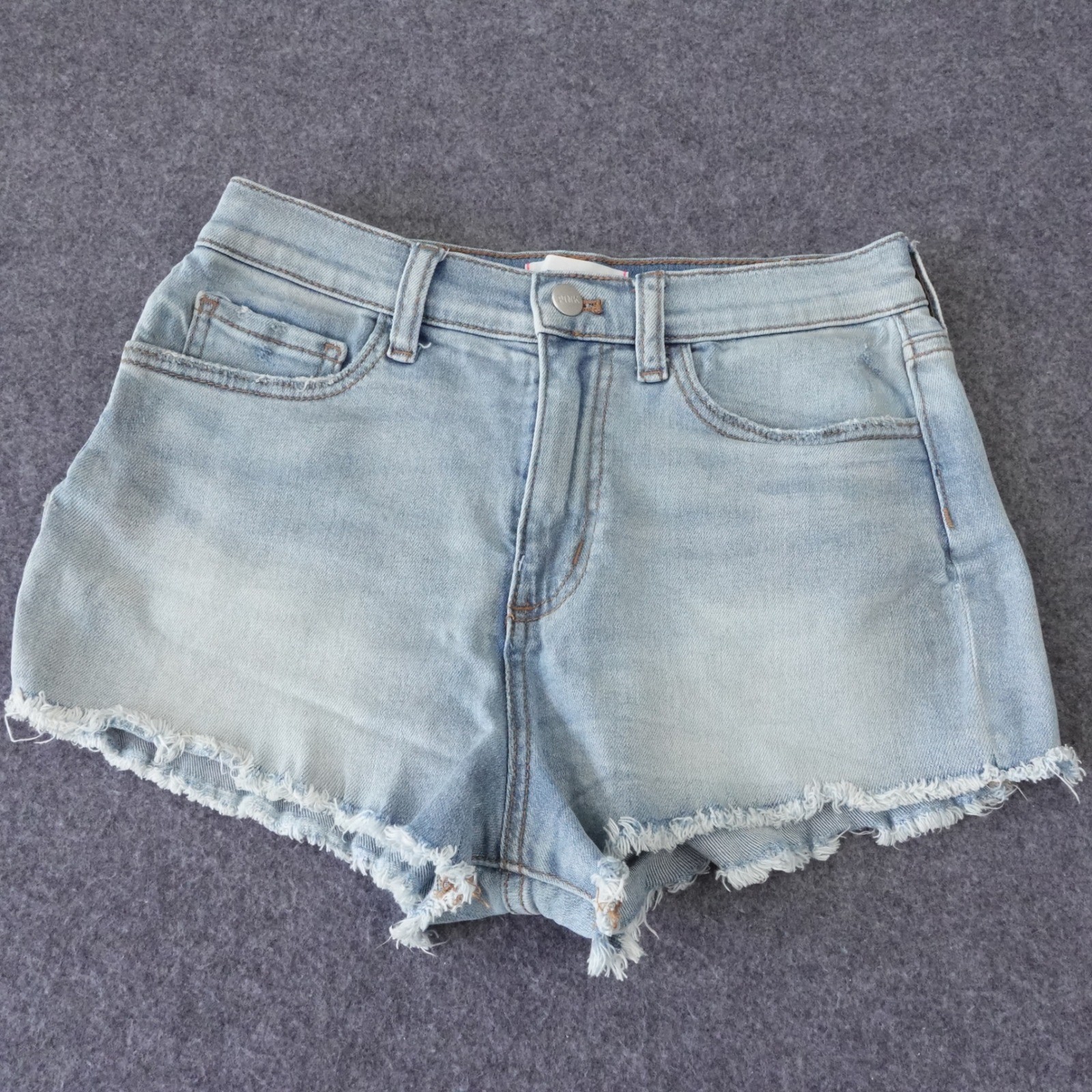 Victorias Secret Pink Denim Jean Shorts Size 4 Y2k Light Wash