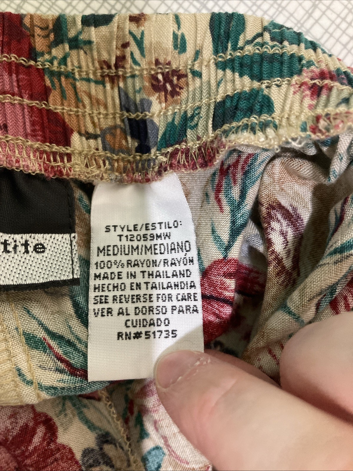 Vtg 90s Radcliffe Petite Floral Maxi Skirt M 100% Rayon Rose Cottagecore Grunge