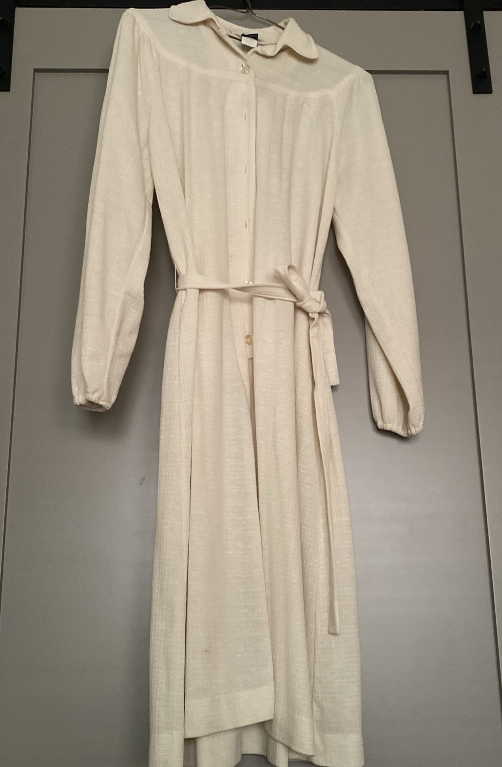 Vintage 70’s Lady Blair Shift Dress Cream Size 14