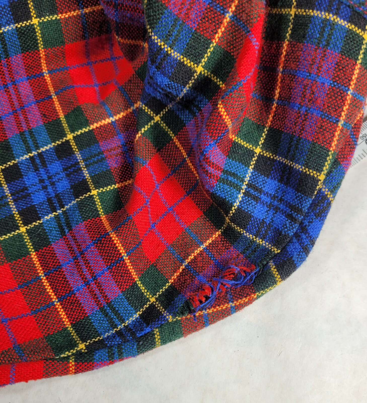 Vintage Parcours by TanJay Plaid Polyester/Cotton Shirt Blouse Top Size 10