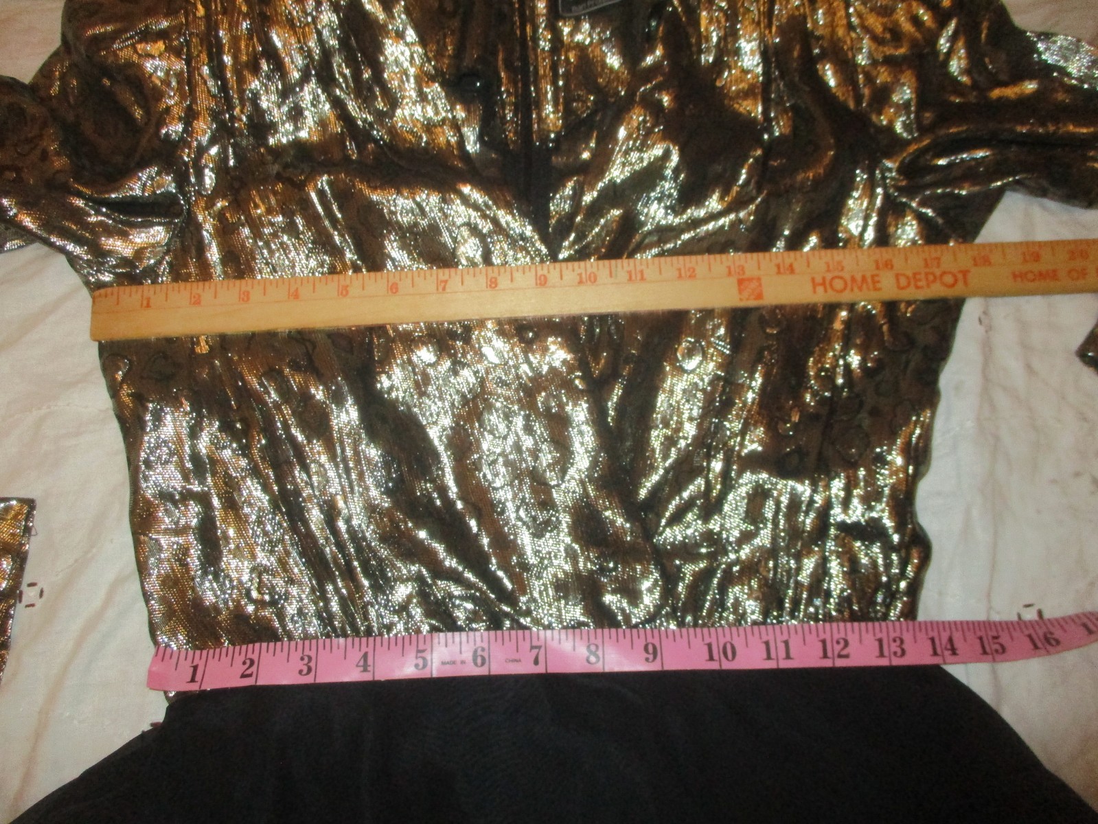 Cachet by Bari Protas vintage metallic/chiffon party dress