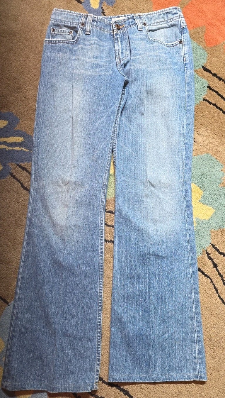 Y2K Vintage BKE Women’s Jeans Size 28X31.5 Low Rise Flare Light Wash Wendi