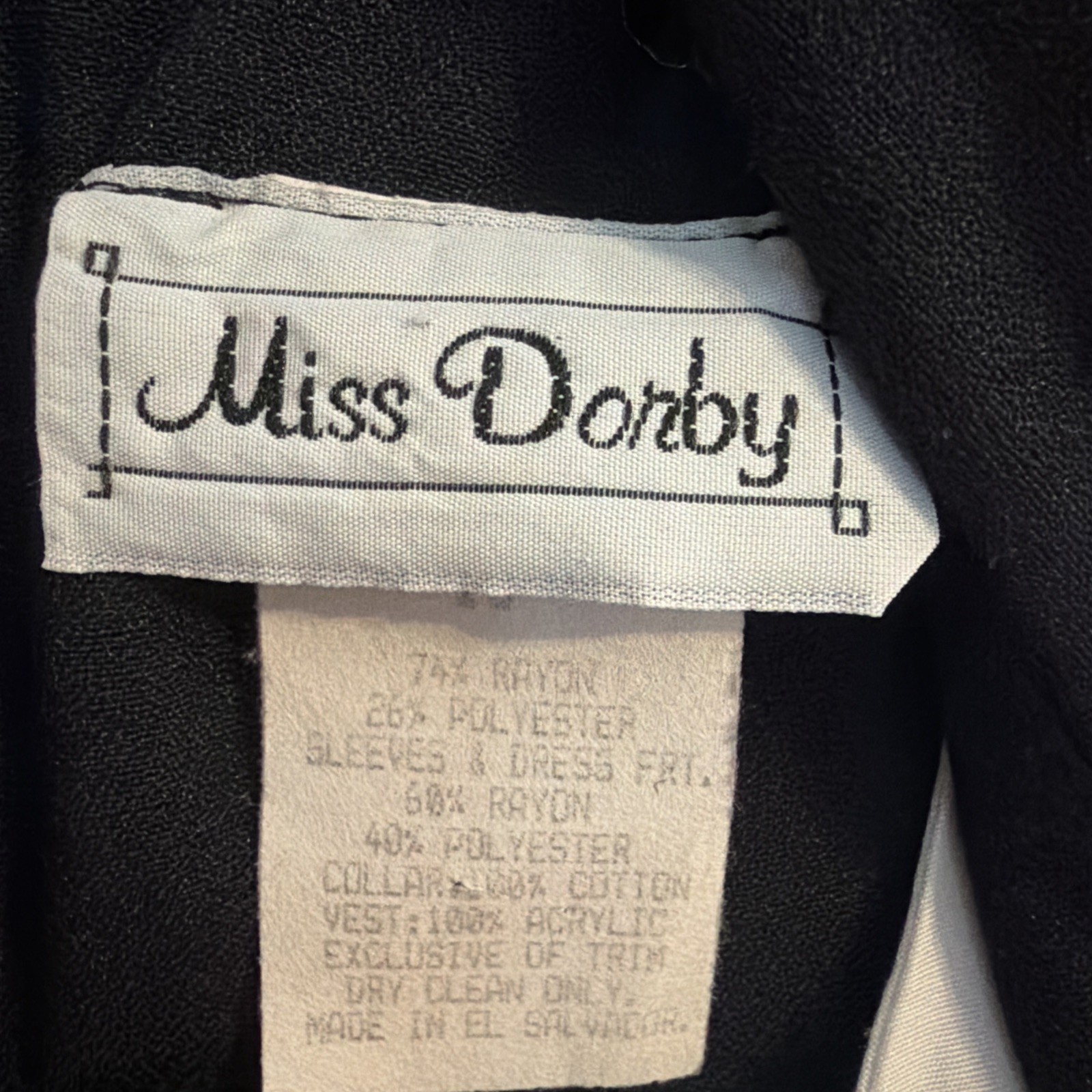 Miss Dorby Vintage Red Plaid And Black Dress Size 16