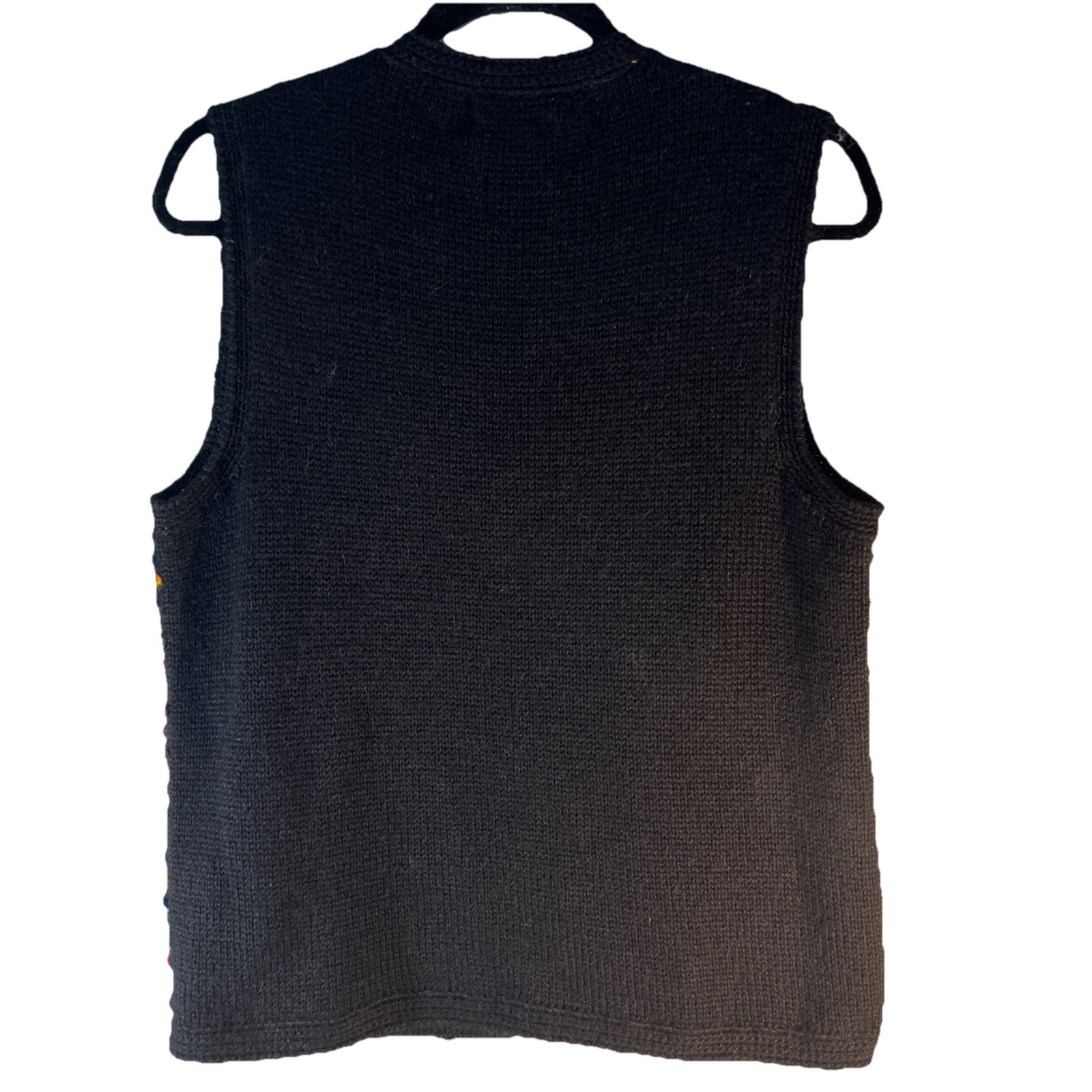 EVC 💯Baby Alpaca Peru Links Knit Button Front Sweater Vest M/L