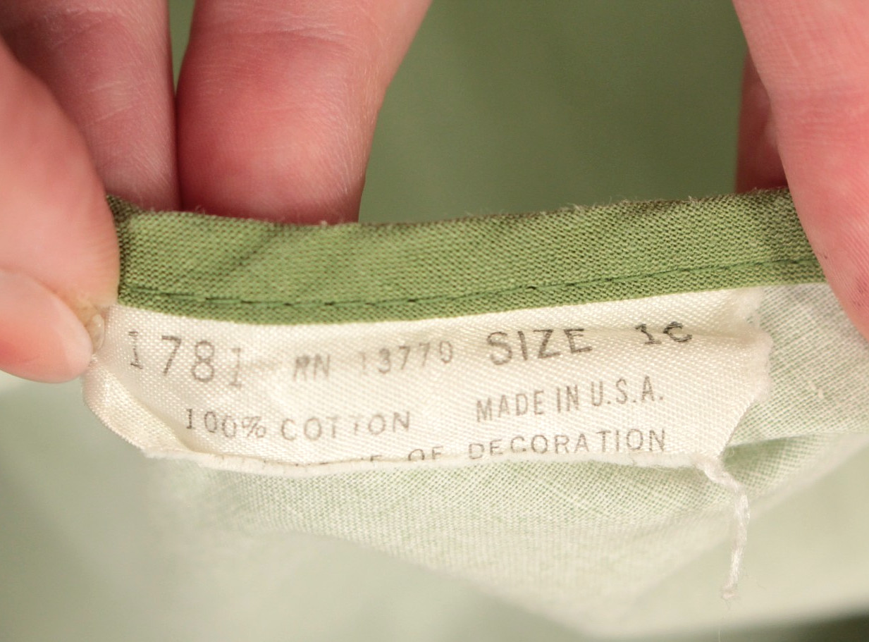 VTG Women’s 50s Sage Green Novelty Puppy Print Cotton Sun Dress S/M 1950s Dog