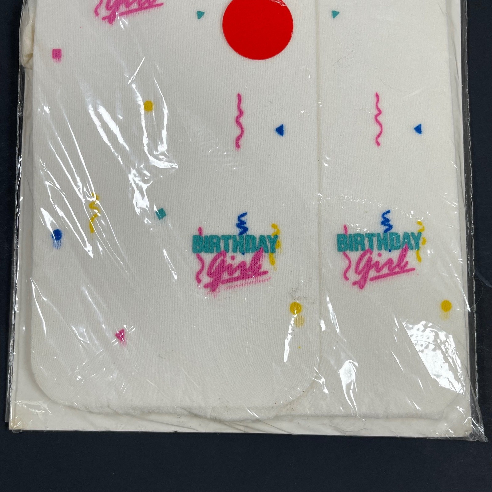 Frances Meyer Party Hose Birthday Girl Womens OS White Confetti Vintage Tights