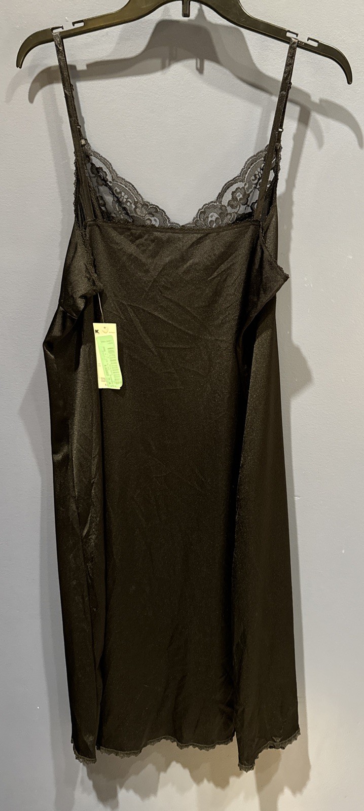 Size 40/24 Black Full Slip, Adjustable Straps, Vintage Jaclyn Smith Kmart, NWT