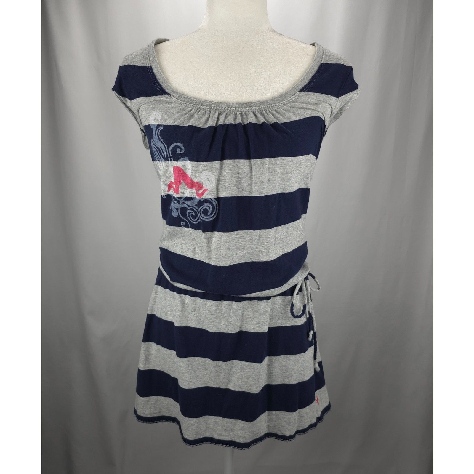 Vintage Y2K American Eagle Mini Dress Tunic Custom Print Women’s Medium