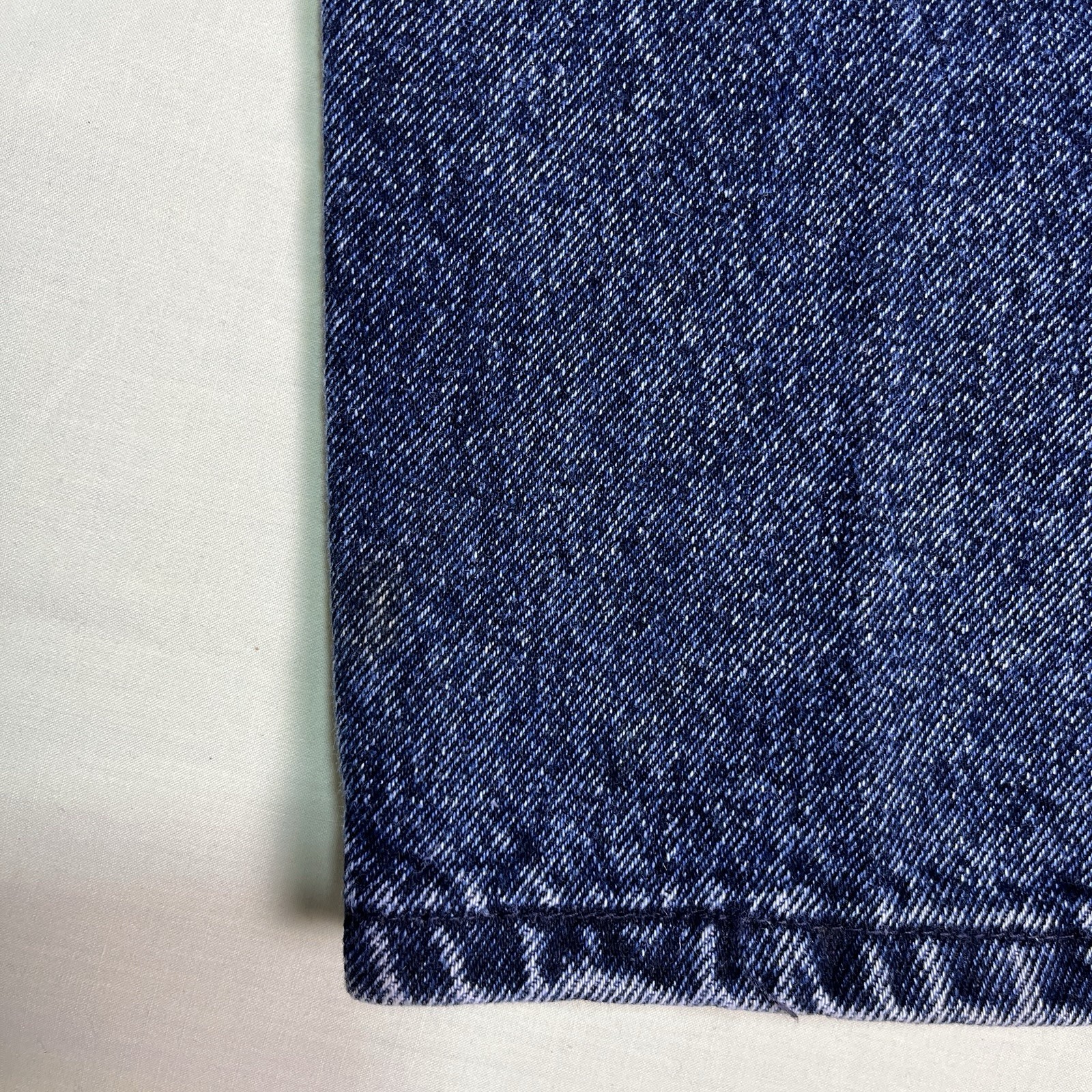 VTG Wrangler 80s Very High Rise 2-Tone Blue Black 32×33 Women’s Jeans USA Made
