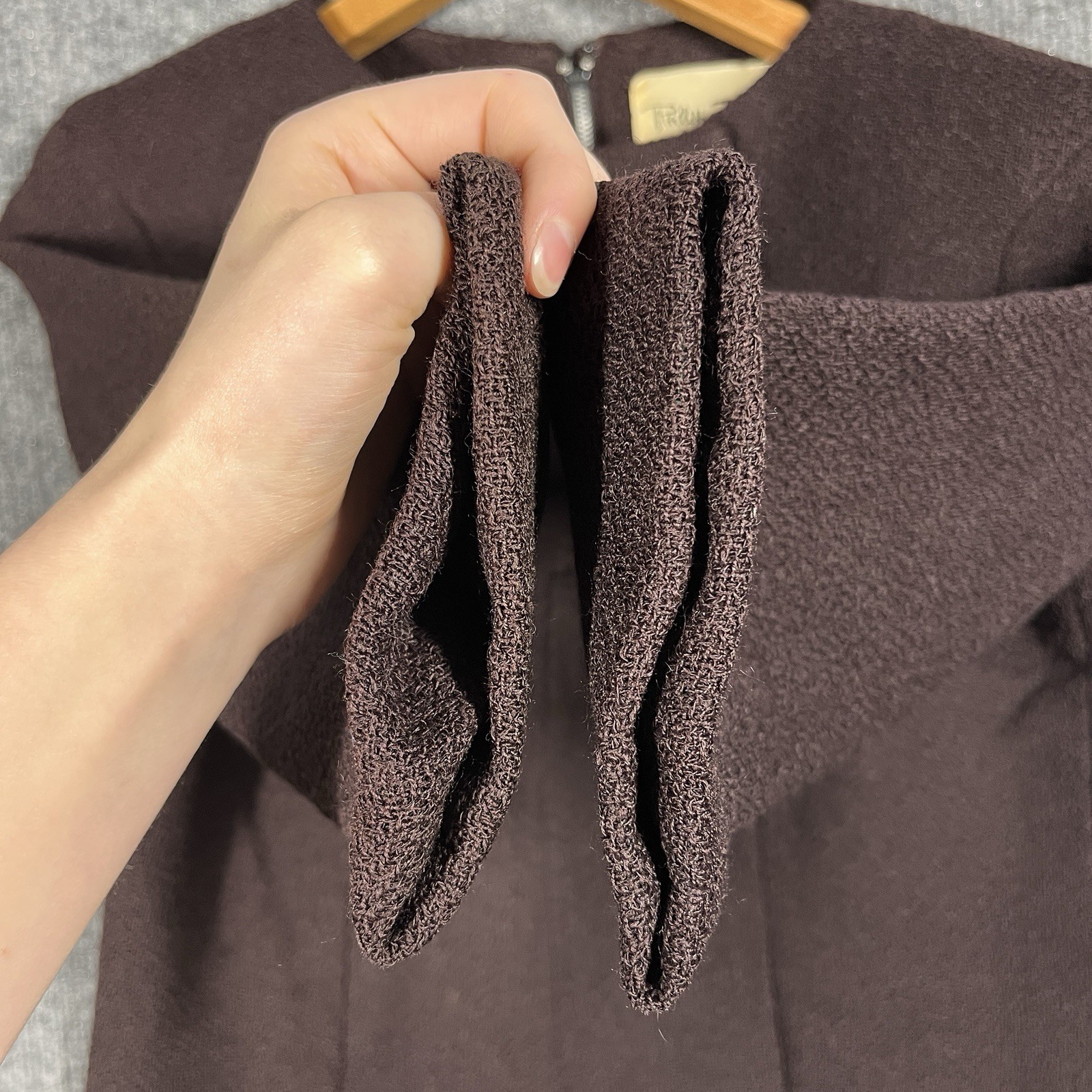 VINTAGE 50s 60s Philippe Tournaye Jacket Womens Size XS/ S Blazer Brown Wool
