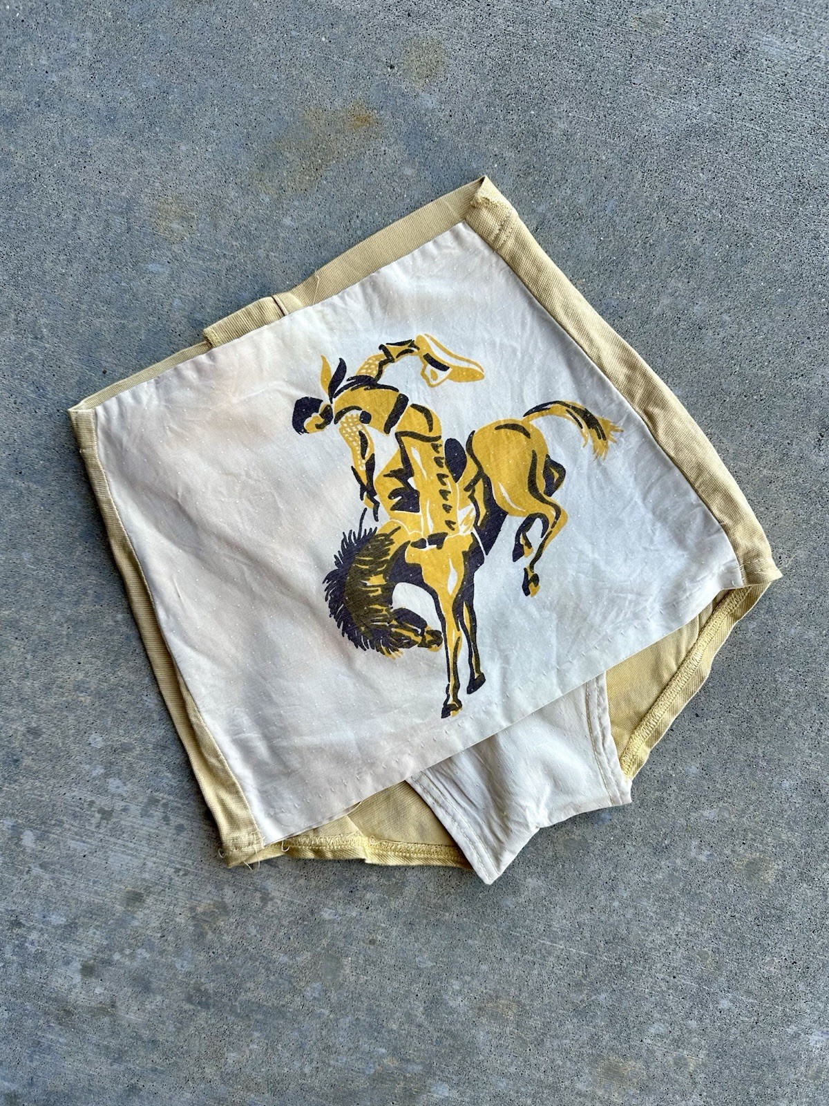 30s Catalina Hand Printed COWBOY SwimWear EXTREMELY RARE COLLECTORS ITEM Vintage