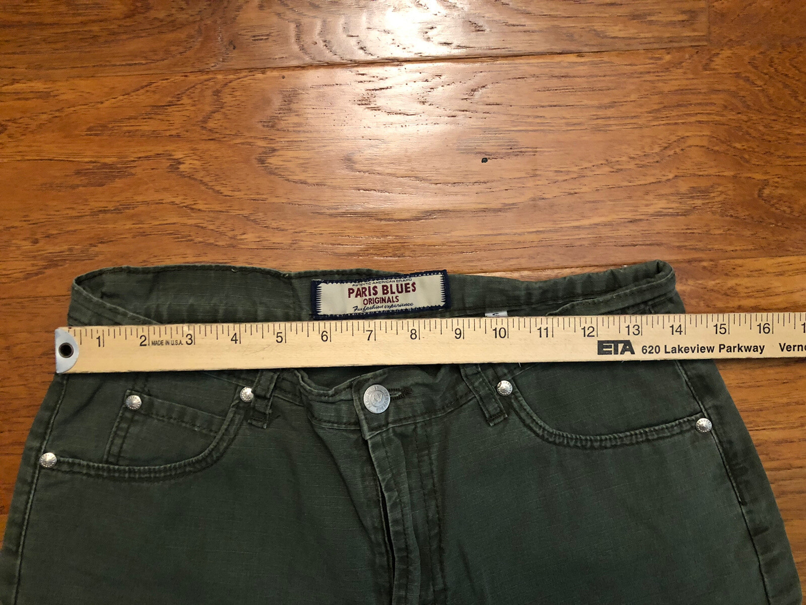 Vintage Paris Blues Originals Pants Jeans Olive Green Size 5