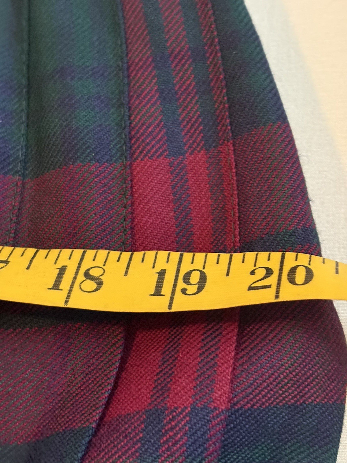 Vtg James Pringle Weavers Inverness Scotland Wool Tartan Kilt Academia Skirt 16