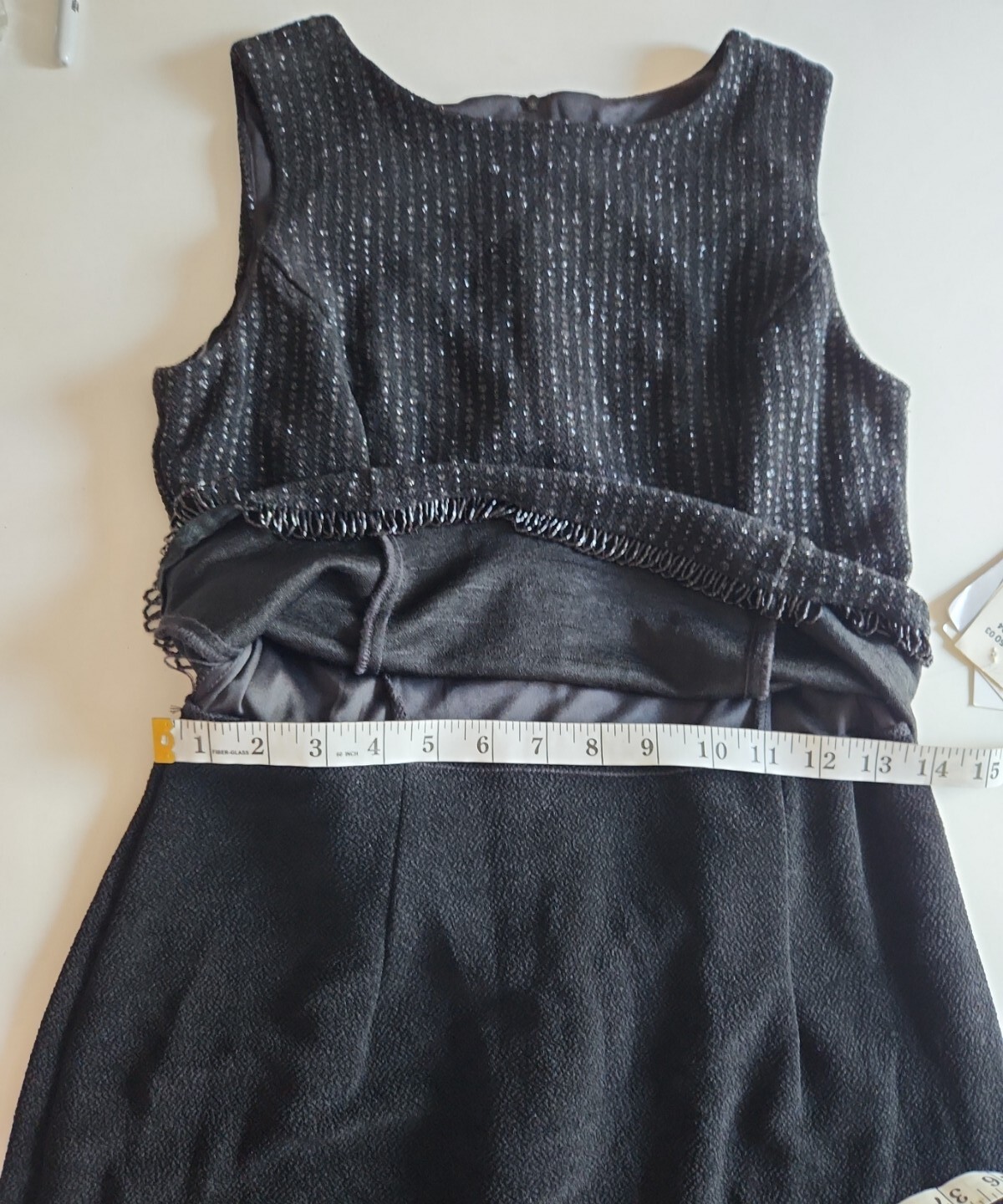 Vintage Scott Mcclintock Black Maxi Sleeveless Dress Size 10 Used